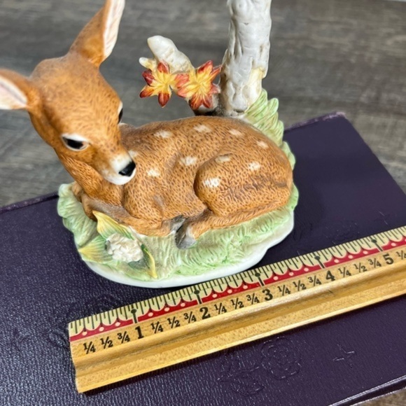 Homco Fawn Figurine 1980's Vintage deer statue collectible - Picture 3 of 7